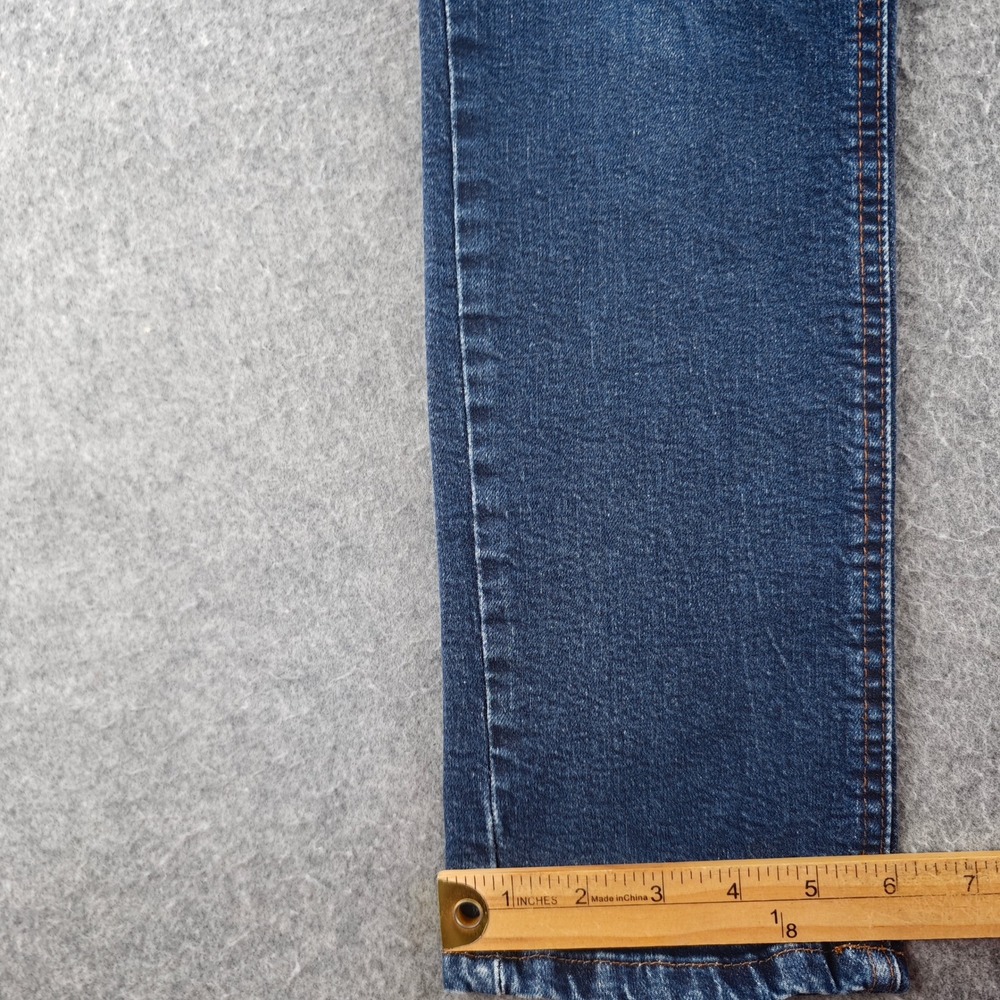 Mott & Bow Boyfriend Jeans Womens 27x30 Blue Denim Slim Straight Leg Pants - Picture 2 of 9